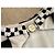 Chanel Runway Einteiliger karierter Badeanzug Schwarz - Ansicht 3