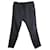 Pantalones de lino y algodón negros con cordón ajustable y rayas finas de Dries Van Noten  ref.905419