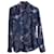 Kenzo Floral Button Down Shirt in Blue Cotton  ref.905439