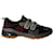 Prada Cross Section Sneakers aus mehrfarbigem Strick Mehrfarben Baumwolle  ref.905444