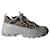 Sneakers Burberry Arthur Check in tela bianca e beige Bianco  ref.905446