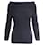 Michael Kors Collection Off-Shoulder Top in Black Viscose Cellulose fibre  ref.905447