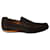 Klassische Hermès-Loafer aus braunem Wildleder Schweden  ref.905452