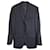 Dolce & Gabbana Americana clásica a rayas diplomáticas en lana negra Negro  ref.905458