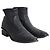 Alexander Wang Kori Stretch Ankle Boots in Black Leather - view 3
