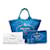 Prada Canapa Logo Tote Bag 1BG163 Blue Cloth  ref.905499