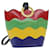 Céline Bolsa de ombro CELINE de couro multicolorida autêntica 40961 Multicor  ref.905593