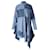 Loewe Asymmetrisches Patchwork-Chambray-Hemdkleid aus blauer Baumwolle  ref.906376