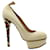Zapatos de salón con tacón de leopardo y plataforma Charlotte Olympia en nailon color crema Blanco Crudo Poliamida Nylon  ref.906380