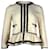 RED Valentino Ric-Rac Zip Peplum Jacket en Coton Blanc  ref.906391