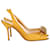 Christian Louboutin Jewelled Slingback Pumps in Yellow Satin  ref.906394