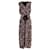 Jason Wu Vestido midi plissado com detalhe de gravata em poliéster com estampa floral  ref.906395