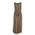 Vanessa Bruno Nalini Gathered Printed Maxi Dress In Beige Modal Cellulose fibre  ref.906411