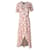 Vestido cruzado Reformation Lottie en seda con estampado floral  ref.906428