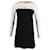 Mini abito Valentino Garavani con dettaglio in pizzo bicolore in lana nera Nero  ref.906434