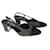 Chanel sandalo Nero Grigio Tweed  ref.907177