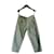 CHANEL Pantalones rectos cortos jeans verdes nueva condición T36fr Algodón  ref.907178