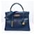 Hermès Hermes Kelly bag 32 midnight blue Courchevel leather Dark blue  ref.907188