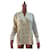 Camisa de seda marfil de trébol con botones forrados de CHANEL Crema  ref.907194