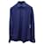 Camicia classica con bottoni Saint Laurent in cotone blu navy  ref.908158