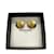 Chanel Clipe CC Em Brincos Dourado Metal  ref.908251