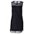 Joseph Mini-robe sans manches à panneaux transparents en coton bleu marine  ref.908861