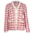 Maje Metalo Tweed-Cardigan aus rot-weißer Baumwollmischung Baumwolle  ref.908865