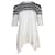 Chloé Chloe Knitted Pattern Sweater Top in White Merino Wool  ref.908871