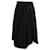 Falda fruncida con cordón ajustable en lana negra de Ann Demeulemeester Negro  ref.908924