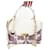 Autre Marque Versace bolsa gianny com alça Branco Roxo Couro  ref.909276