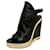 Balenciaga WAYNE 90 sandalo con zeppa in pelle con tacco alto Nero  ref.909292