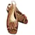 Autre Marque Sandals Brown Leather Cloth  ref.909304