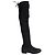 Stuart Weitzman Botas por encima de la rodilla Lowland en ante negro
