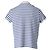 Camiseta polo de rayas de algodón blanco y azul de Saint Laurent - vista 3