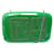SAC A MAIN FENDI POCHETTE MINAUDIERE BORSA SWEET BOX 8BP030 BANDOULIERE BAG Plastique Vert  ref.909449