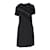 Twist Louis Vuitton Robe noire avec détails texturés  ref.909717
