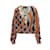 Haut à manches longues à motifs multiples Louis Vuitton X Grace Coddington Soie Multicolore  ref.909718
