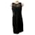 Moschino Cheap And Chic Pequeño vestido negro con inserciones de encaje  ref.909748