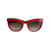 ALEXANDER MCQUEEN Sonnenbrille T.  Plastik Rot Kunststoff  ref.909805