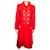 YVES SAINT LAURENT  Coats T.fr 34 WOOL Red  ref.909838