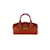 Autre Marque l.a.P.a. Vintage Croco Handbag Brown Leather  ref.909951