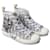 Christian Dior DIOR Shawn Stussy Canvas Oblique Bee Embroidery Patch , b23 High top sneakers Black White Multiple colors Grey Acrylic  ref.909952