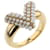 Louis Vuitton Essential V Pearl Ring M68363 Golden Metal  ref.910883
