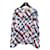 Blusa Chanel Airlines Collection Blusa de manga larga de seda con estampado a cuadros Multicolor  ref.912283