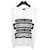 Chanel T-shirt Gabrielle à manches longues en coton blanc avec détails en velours  ref.912285