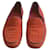 Loewe Red openwork loafers Leather Deerskin  ref.912293