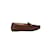 Tod's Leather Loafer with Fringes Dark red  ref.912389