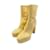 Autre Marque BETTINA VERMILLON  Boots T.EU 39 Leather Yellow  ref.912560