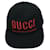 **Gucci schwarze Baumwollkappe Rot Baumwolle  ref.913627
