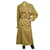 Beigefarbener, gefütterter, klassischer Trenchcoat mit Gürtel von Saint Laurent FR 36 Size Baumwolle  ref.914489